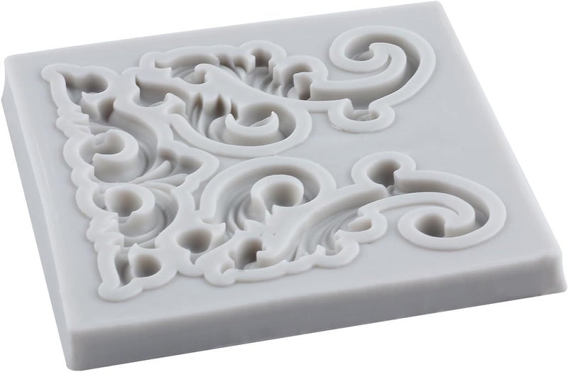 TAOXIBEI Baroque Scroll Relief Silicone Molds Baroque Polymer Clay Mold Filigree Mold for DIY Crafts Air Dry Plaster Polymer Clay Epoxy Resin Casting Jewelry Making - Image 5